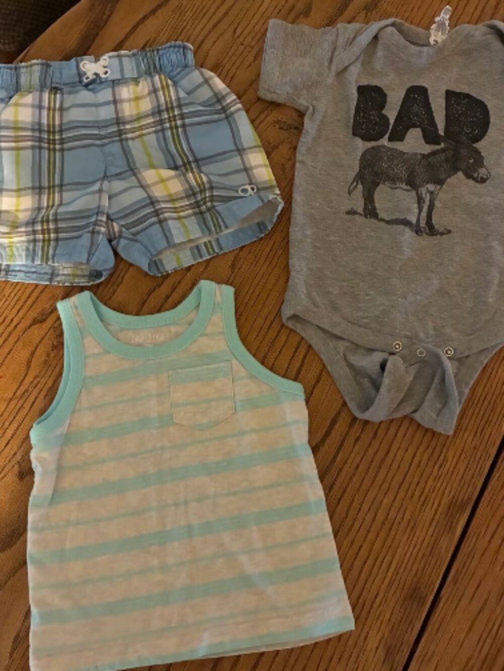 3 item bundle (12 mo boys summer) like new